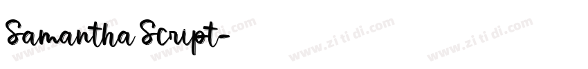 Samantha Script字体转换